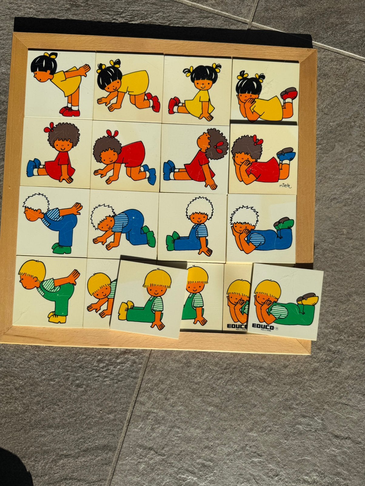 Educo deels houten puzzel, Ophalen of Verzenden, Gebruikt