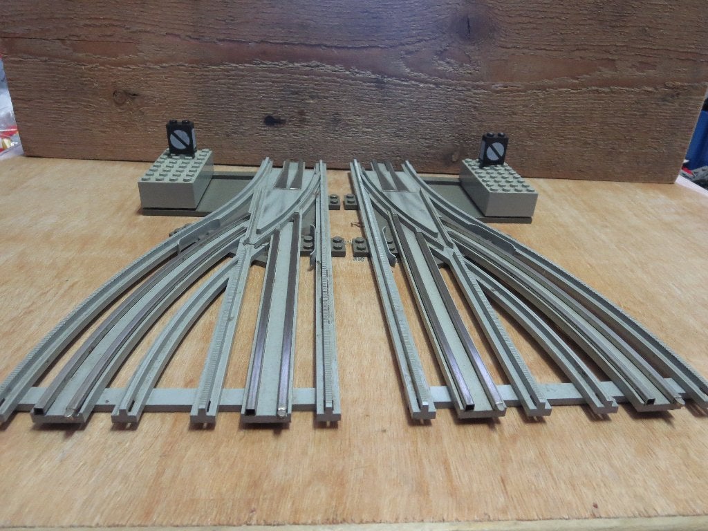 12v Rails Trein L & R Handbedienings Wissels (7856;12 Volt), Gebruikt, Overige thema's, Lego, Ophalen of Verzenden