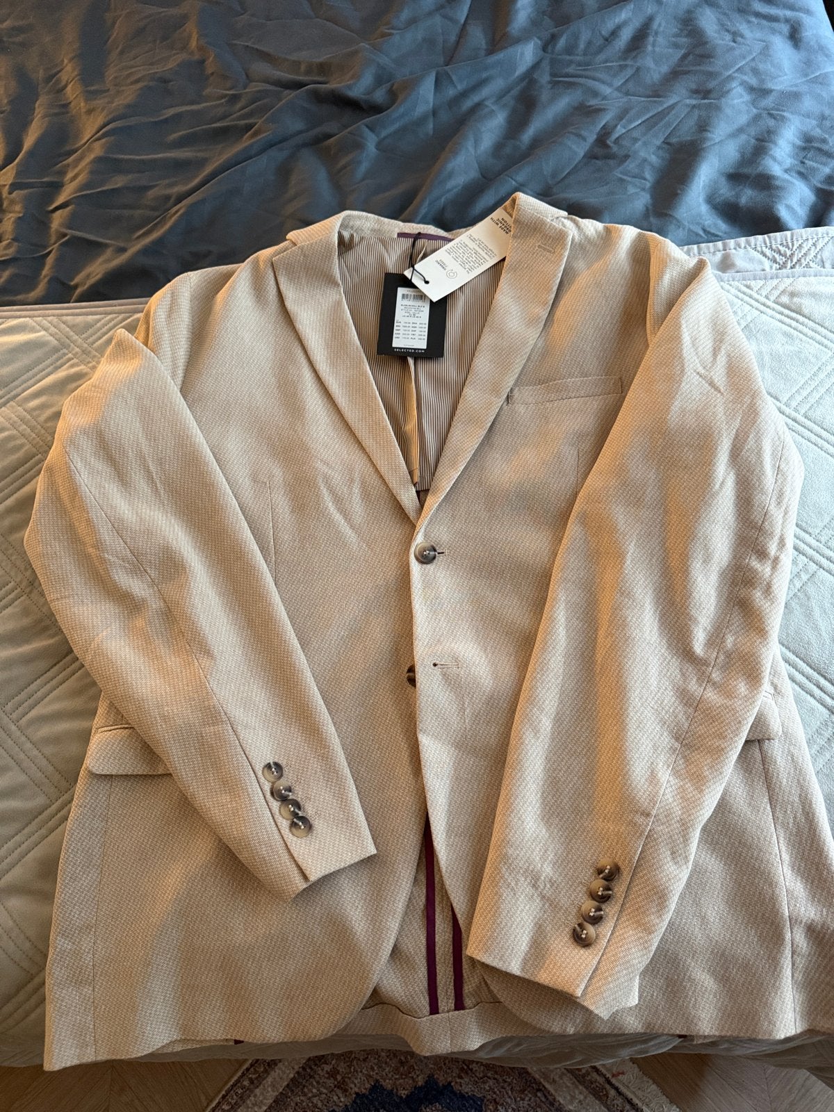 Nieuw Selected Homme colbert - Maat 56, Ophalen of Verzenden, Nieuw, Maat 46 (S) of kleiner, Beige
