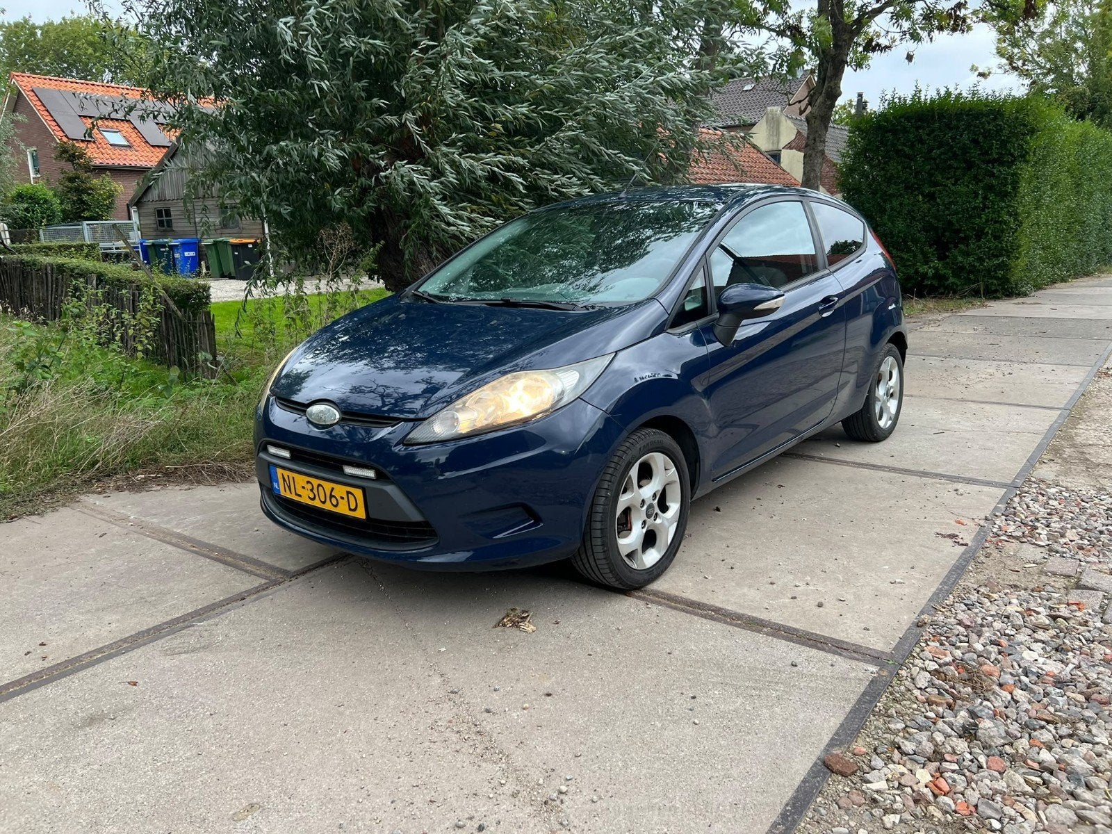 Ford Fiësta 1.25 44KW 3DR 2009 Blauw, Auto's, Voorwielaandrijving, 4 cilinders, Blauw, Handgeschakeld