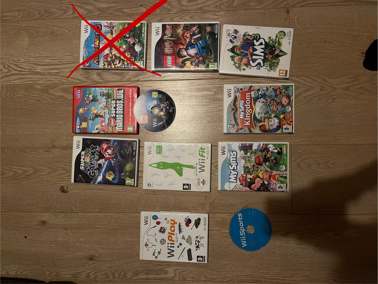 Wii spellen, Mario Galaxy/Bros, Lego Harry Potter, my Sims 3, Avontuur en Actie, 1 speler, Ophalen of Verzenden, Zo goed als nieuw