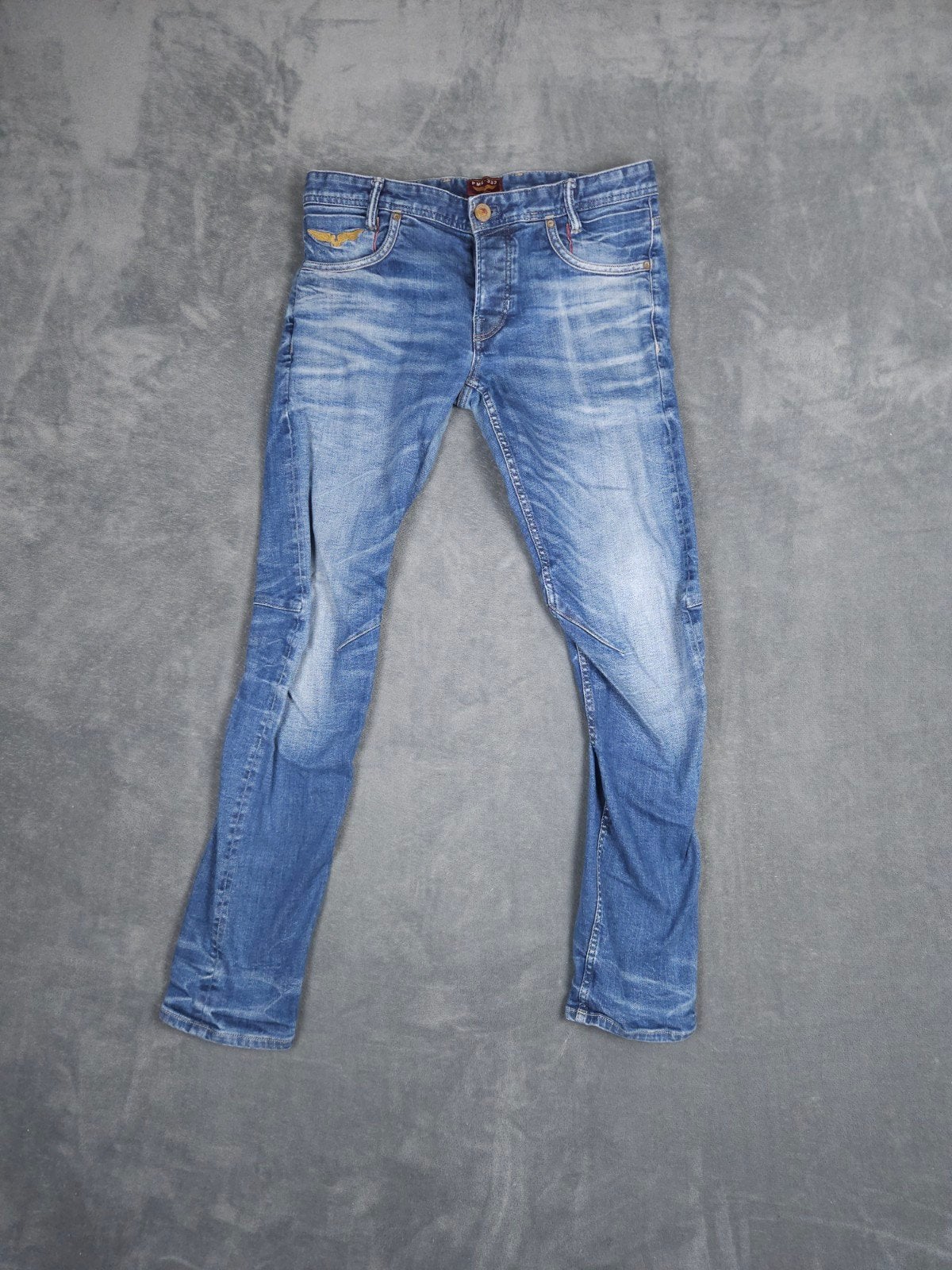 Pme Legend 333 Broek W33 L34 Blauw Selvedge Pall Mall., ., Zo goed als nieuw, ., W33 - W34 (confectie 48/50)