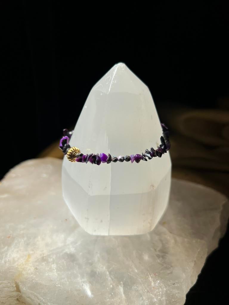 Sugiliet beschermt geluk hoge trilling healing uniek TIP, Sieraden, Tassen en Uiterlijk, Armbanden, Overige materialen, Met bedels of kralen