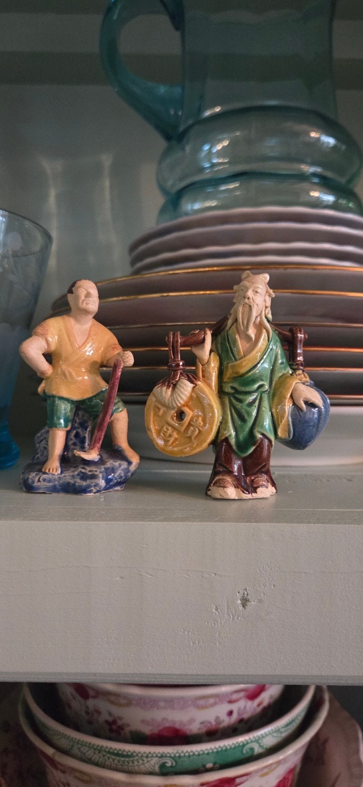 Antieke Chinese Shiwan Mudmen beeldjes, Ophalen of Verzenden