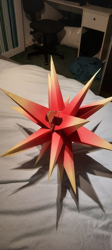 Kerst/ adventster, Ophalen of Verzenden, Gebruikt