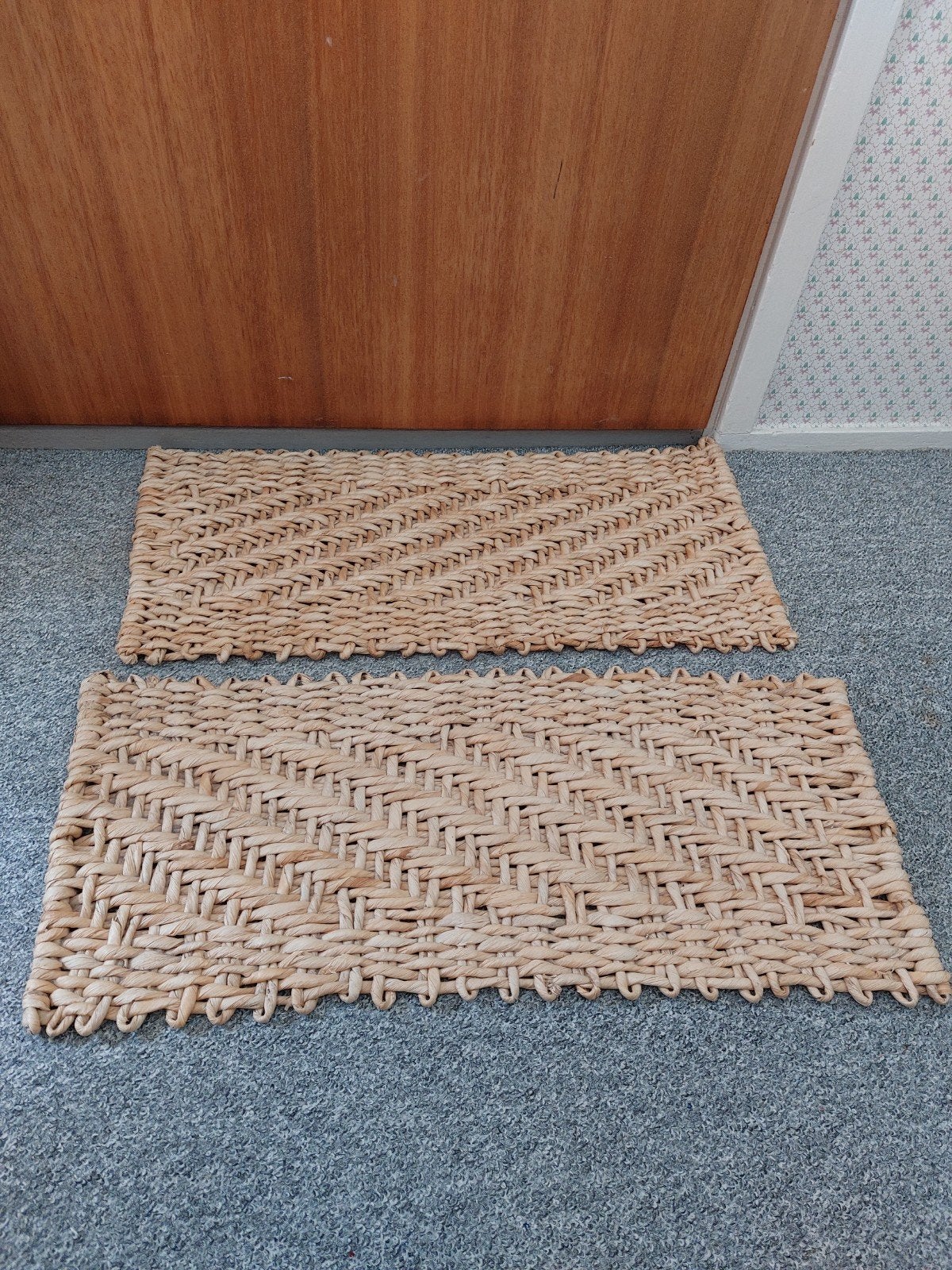 2 rieten matjes, Ophalen, Rond, 50 tot 100 cm, 50 tot 100 cm