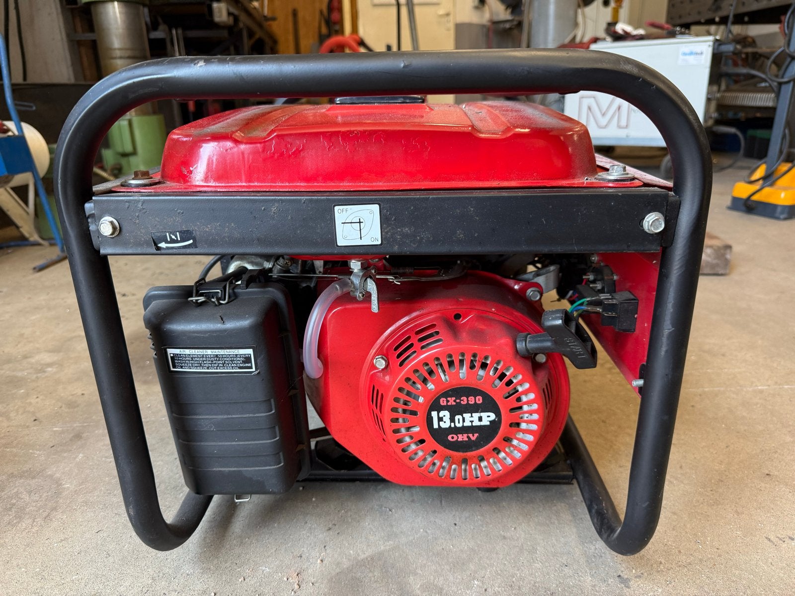 Robuuste Benzine Aggregaat EC5000EX - 13.0HP OHV, Ophalen, Gebruikt, 5 tot 10 kVA, Benzine