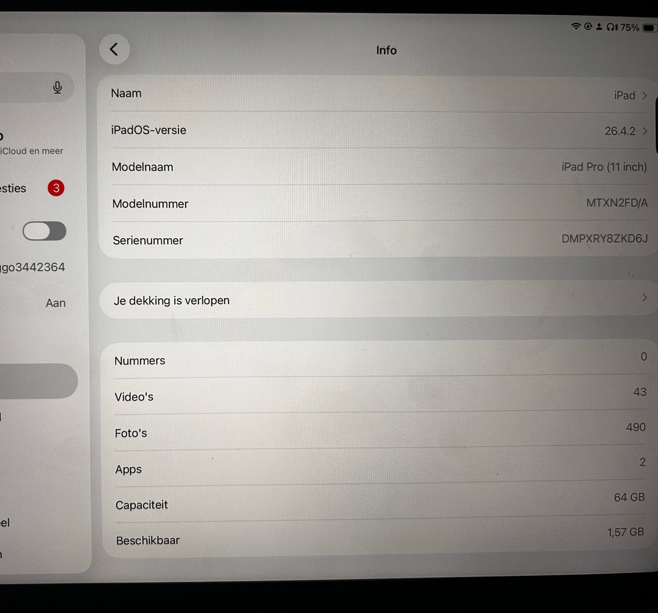 iPad Pro 11 inch 2018 - 64 GB, Computers en Software, Apple iPads, 11 inch, Ophalen of Verzenden, Zo goed als nieuw, Apple iPad Pro