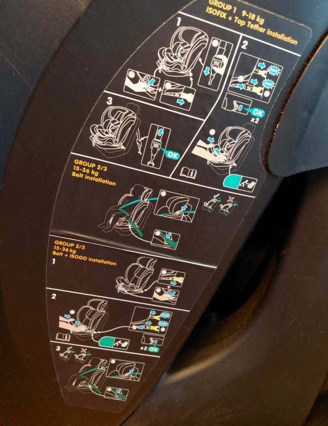 Autostoel Maxi-Cosi Titan Plus, Kinderen en Baby's, Autostoeltjes, Verstelbare rugleuning, Zo goed als nieuw, 9 t/m 36 kg, Isofix