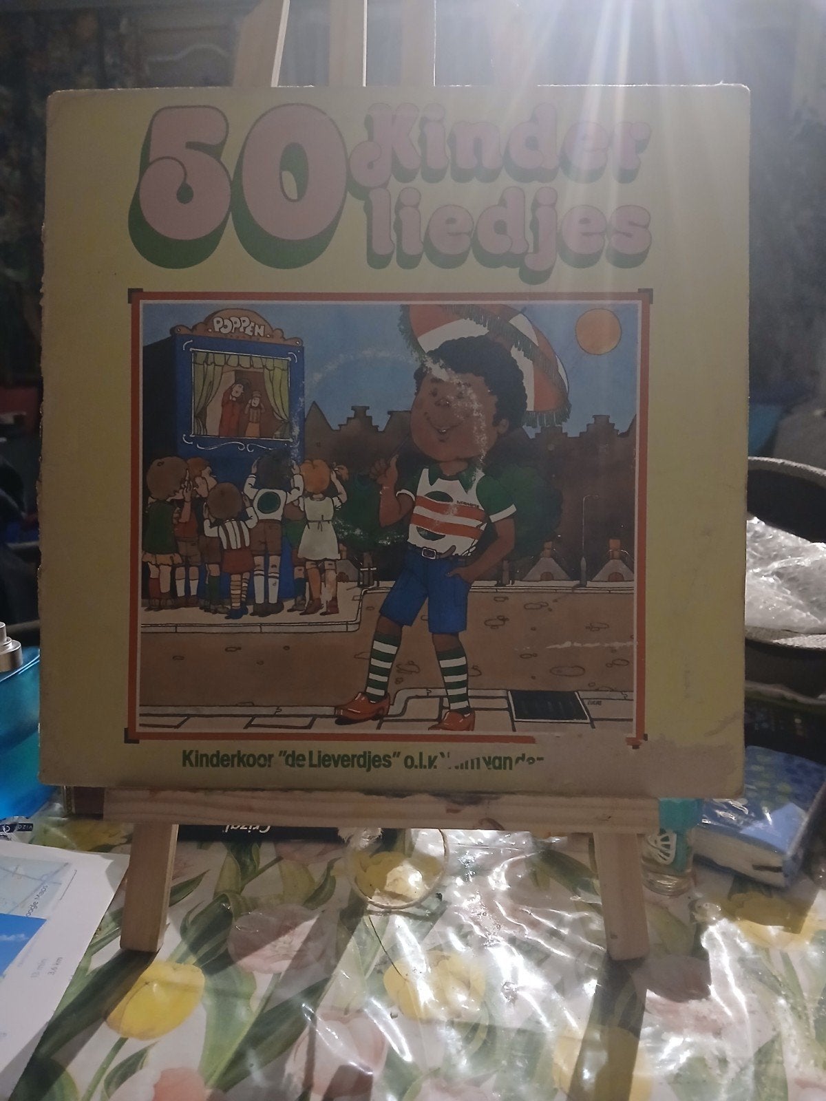50 Kinderliedjes lp Kinderkoor "De Lieverdjes" O.L.V., Ophalen of Verzenden, Gebruikt, Muziek, 6 tot 9 jaar