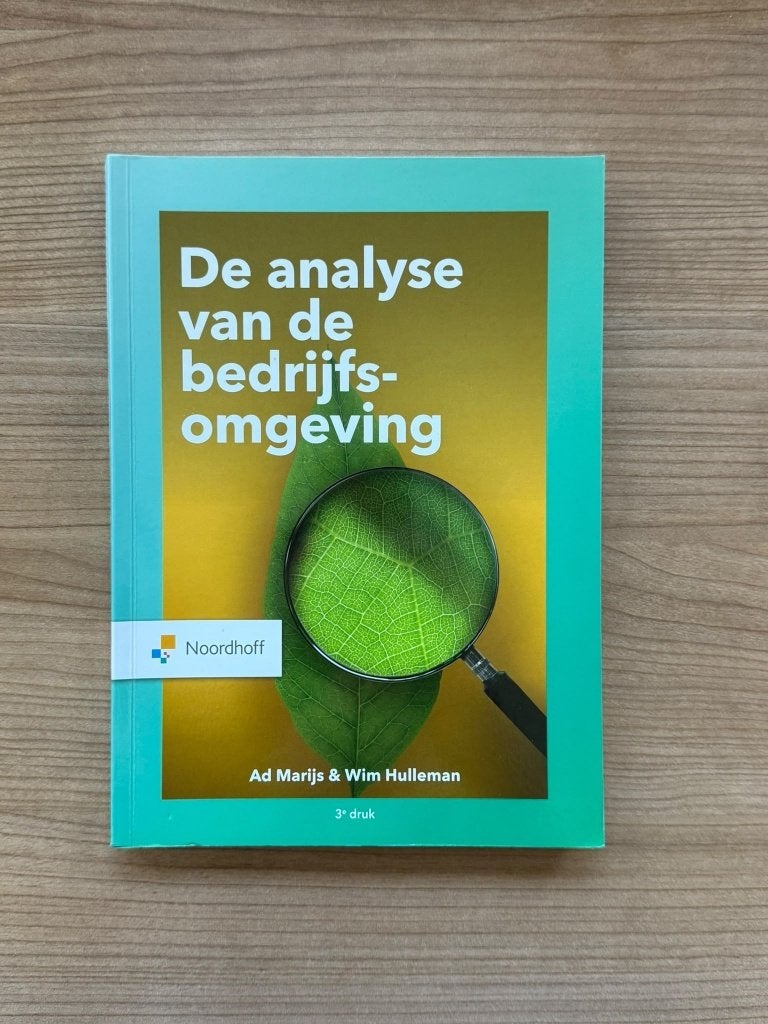 De analyse van de bedrijfsomgeving – 3e druk, Noordhoff, Zo goed als nieuw, Beta, HBO