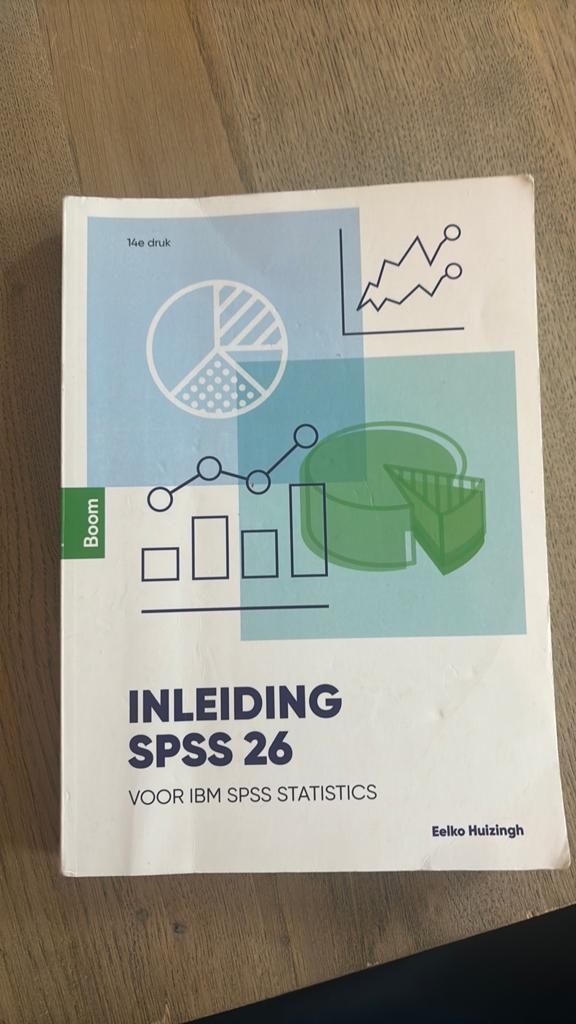 Eelko Huizingh - Inleiding SPSS 26, Ophalen of Verzenden, Zo goed als nieuw, Eelko Huizingh, Nederlands
