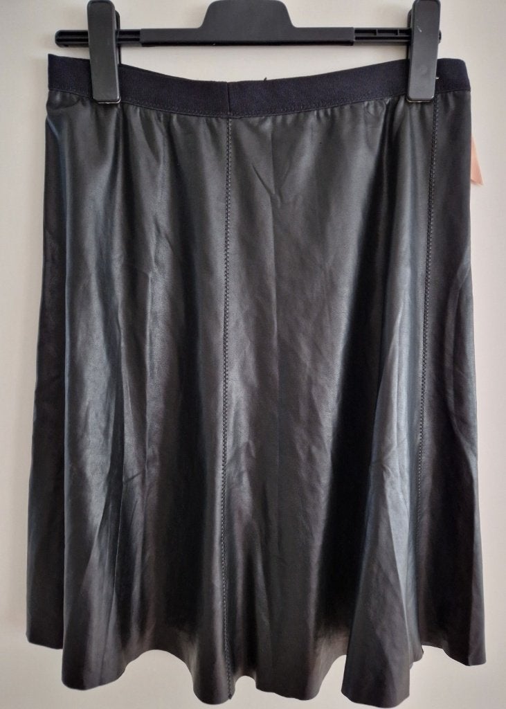 Prachtige MarcCain leather look rok 42, Kleding | Dames, Zwart, Maat 42/44 (L), Ophalen of Verzenden, Zo goed als nieuw