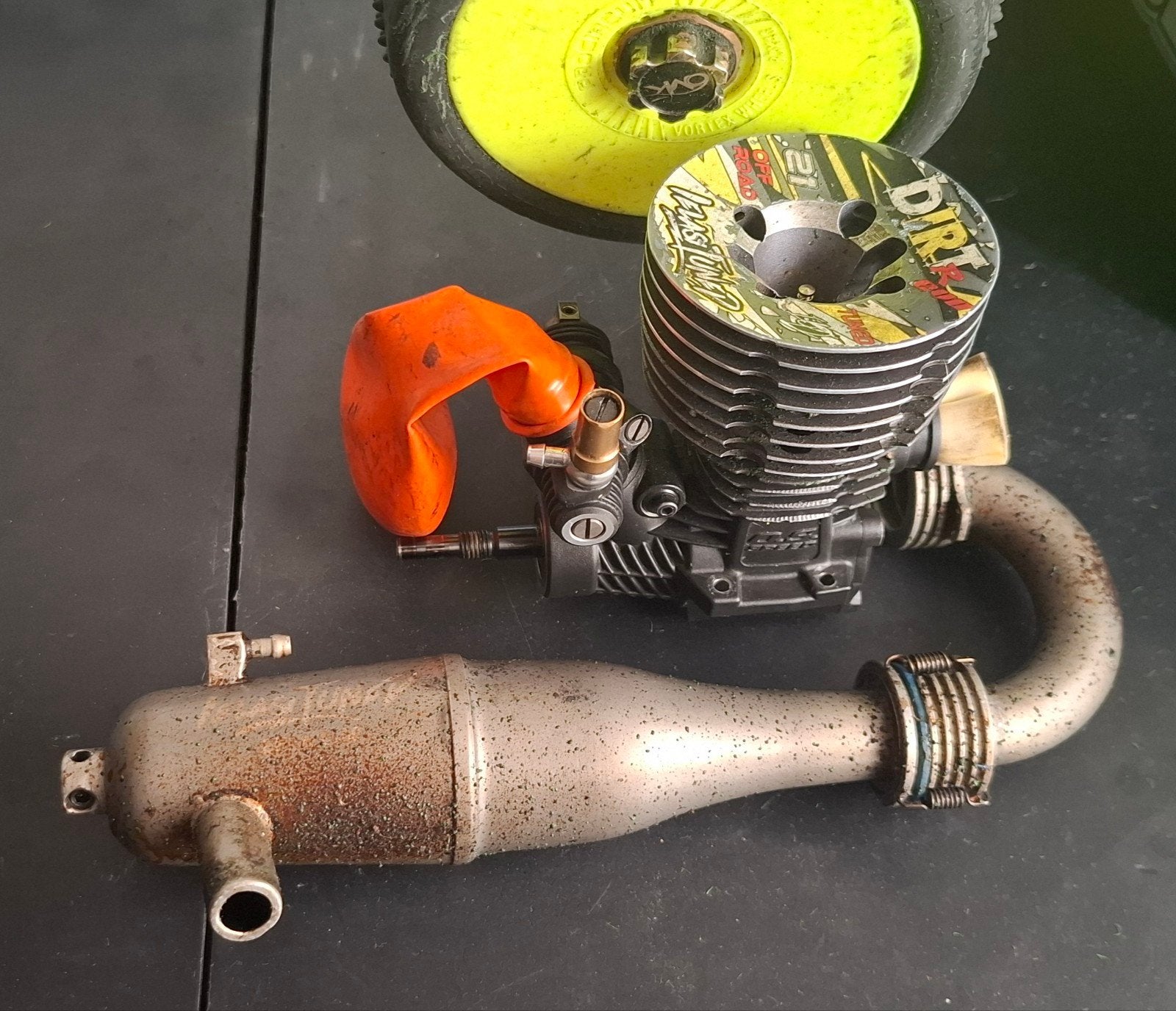 nitro motor .21 onderdelen., Ophalen, Gebruikt, Nitro