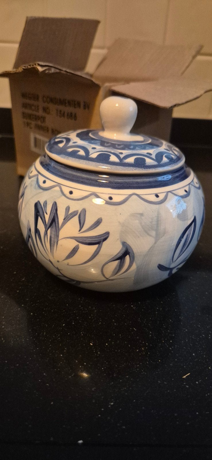 BLOND suikerpot NIEUW, Ophalen of Verzenden, Nieuw, Aardewerk, Overige typen