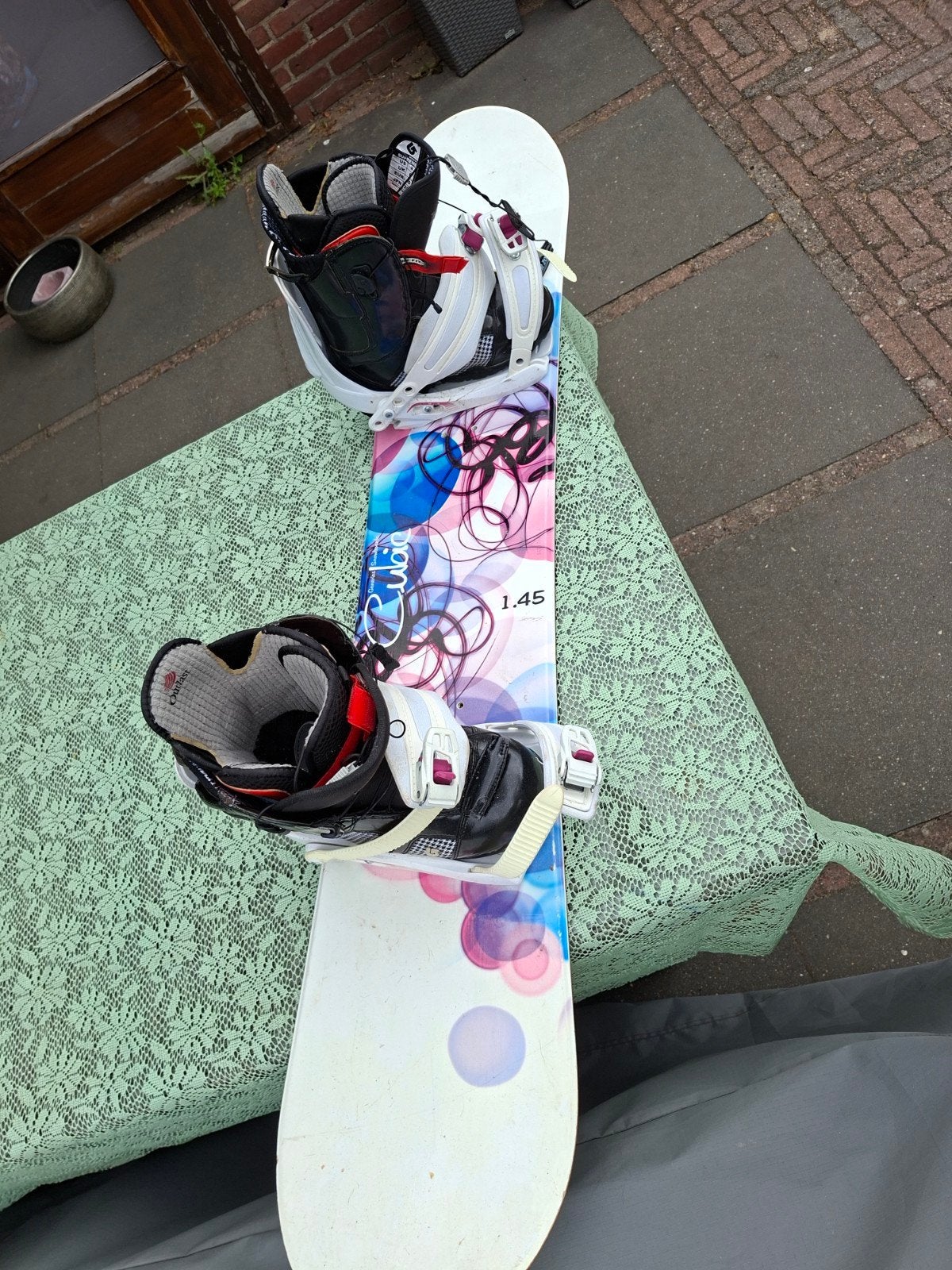 Snowboard met bindingen en schoenen maat 40 - goed gebruikt, Ophalen, Gebruikt, Board