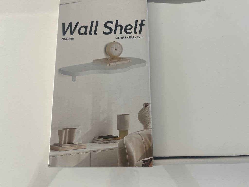 Wandplank wit, Huis en Inrichting, Woonaccessoires | Wandplanken en Boekenplanken, Ophalen, Zo goed als nieuw