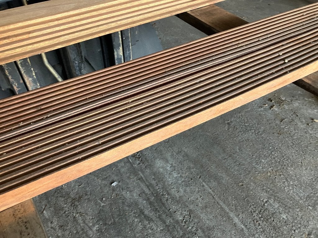 planken- vlonderplanken-steiger-Hardhout-Azobe-50x140 mm, Tuin en Terras, Ophalen, Nieuw, Hout