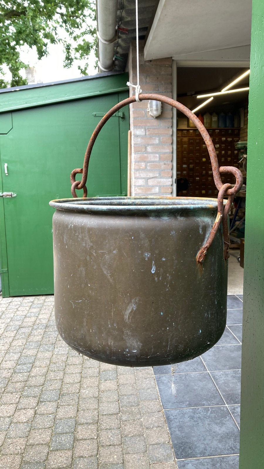 KOPEREN OUDE KETEL, Ophalen, Koper