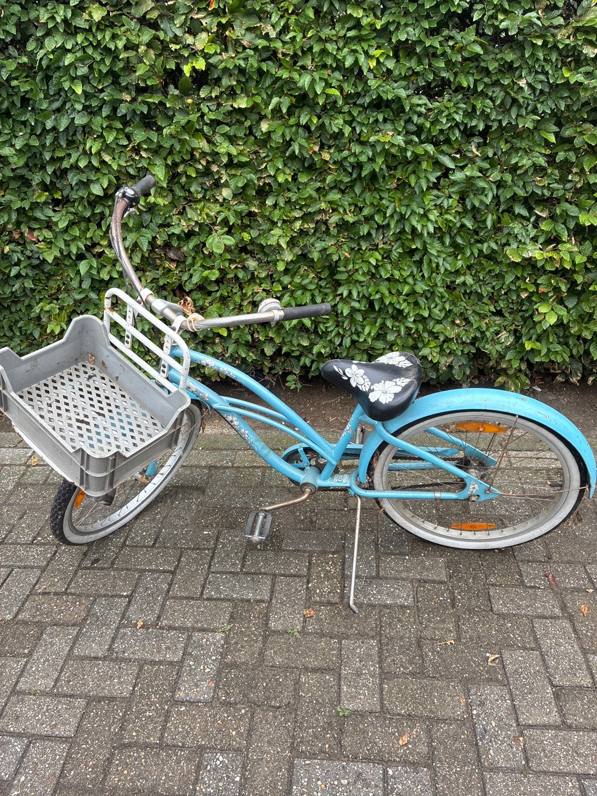 Electra Cruiser Damesfiets - Lichtblauw met Mand, Terugtraprem, Minder dan 47 cm, Ophalen, Overige merken