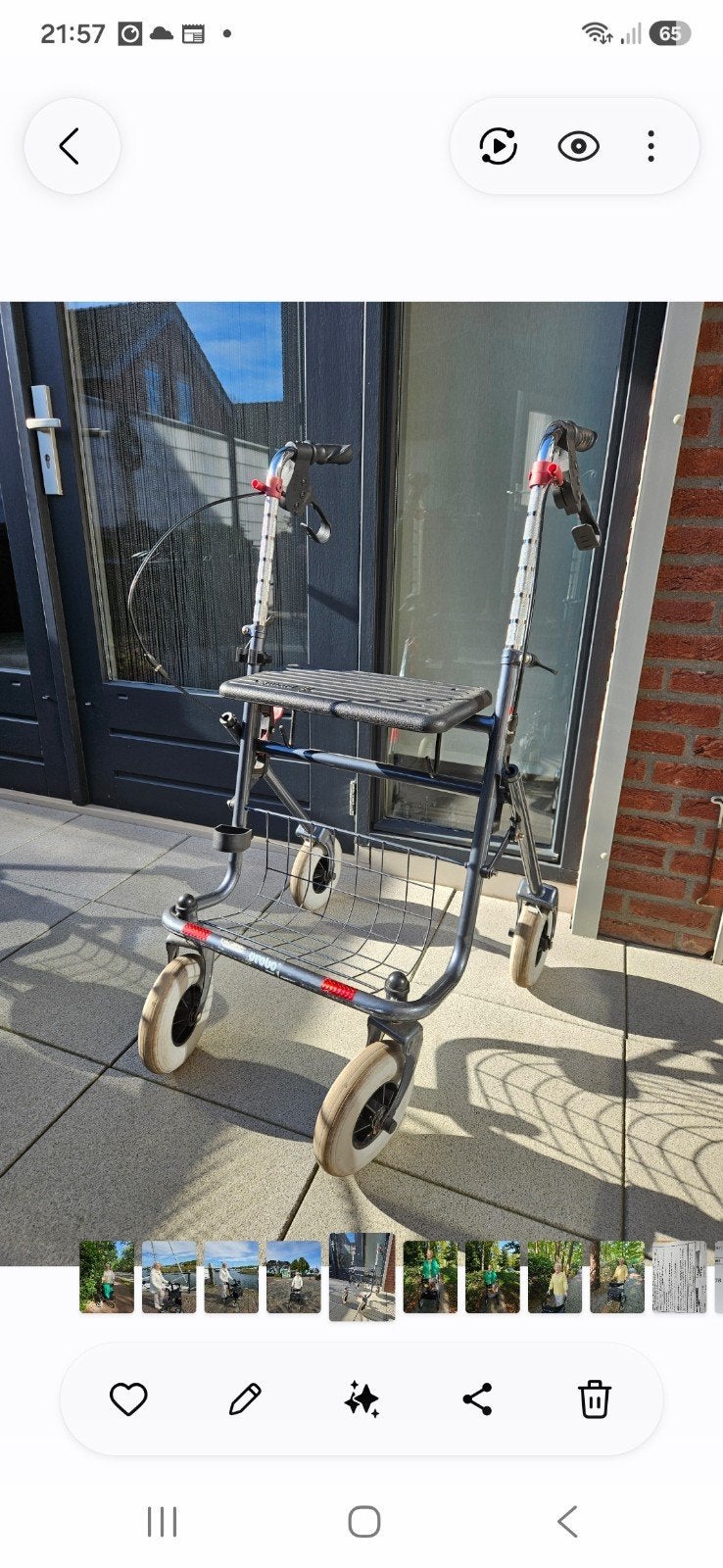 Rollator Premis Provo kleur zwart, Diversen, Ophalen
