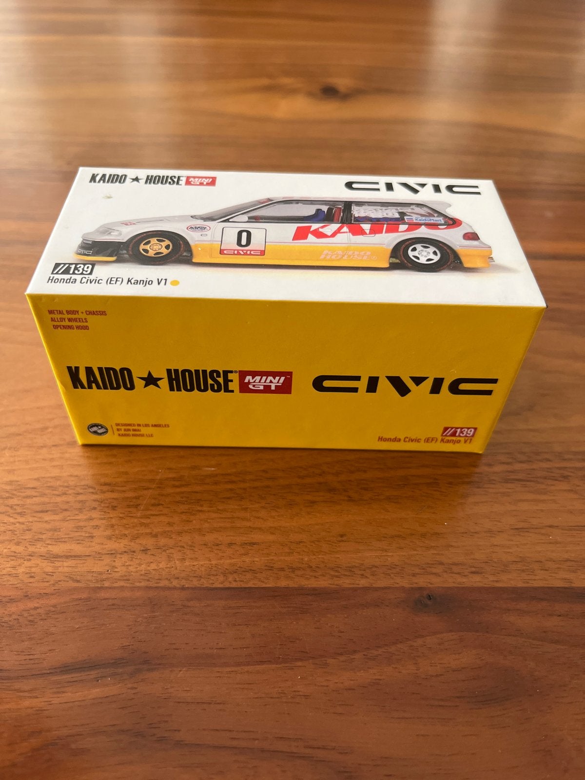 Kaido House Mini GT Honda Civic (EF) Kanjo V1 1:64, Ophalen of Verzenden, Nieuw, Overige typen