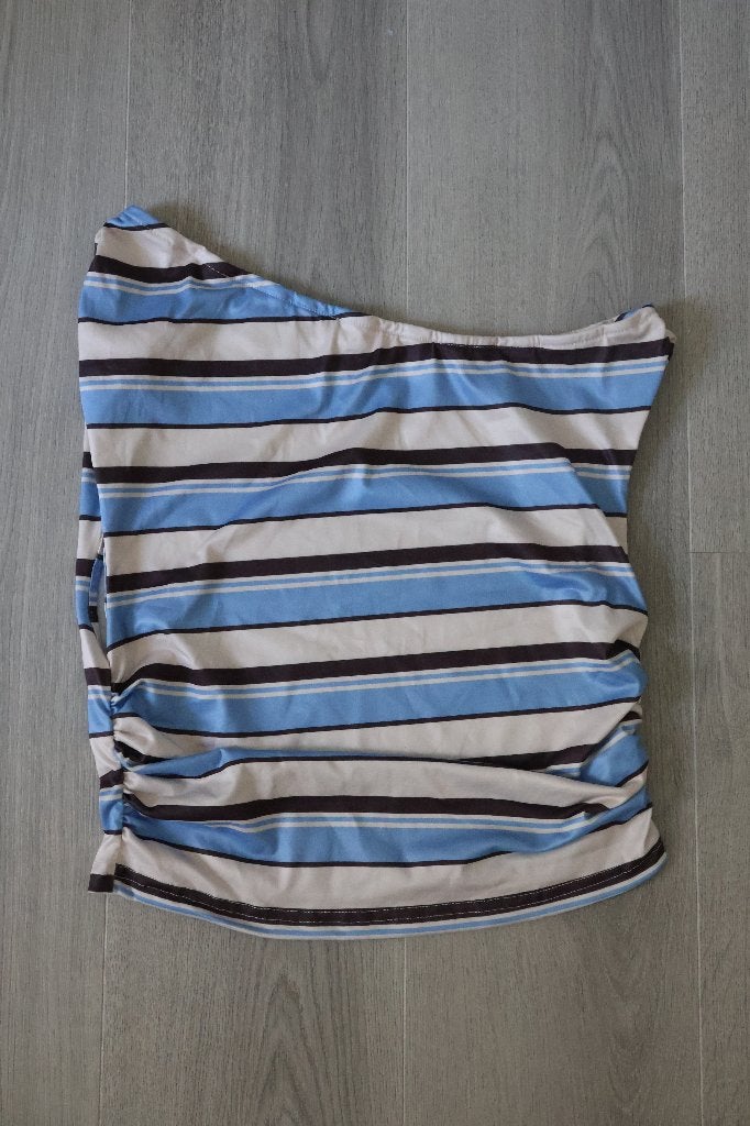 Nieuw off shoulder top shirt L, Ophalen, Blauw, Maat 42/44 (L), Nieuw