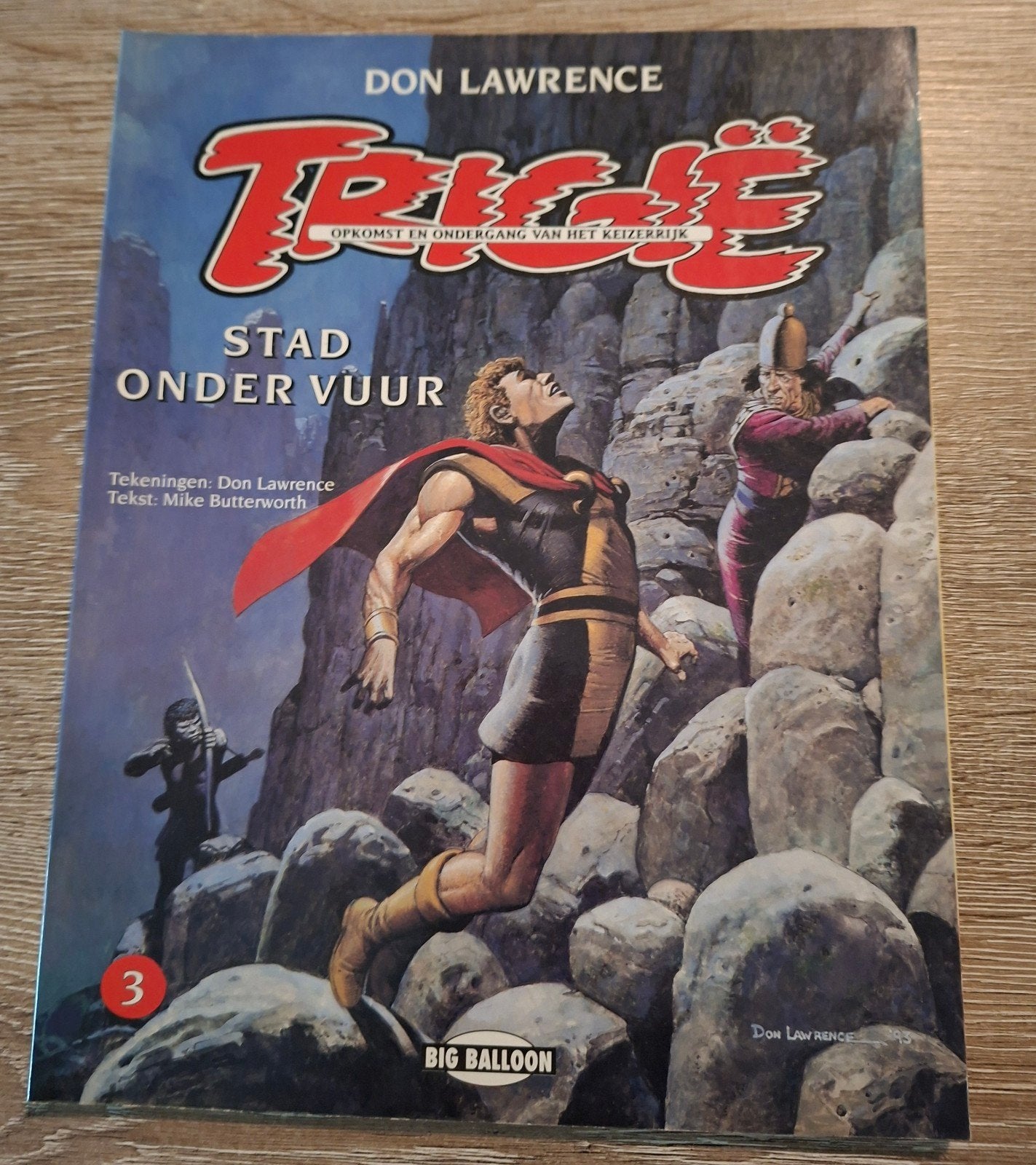 Trigie nr 3, Gelezen, Eén stripboek, Ophalen of Verzenden, Don Lawrence