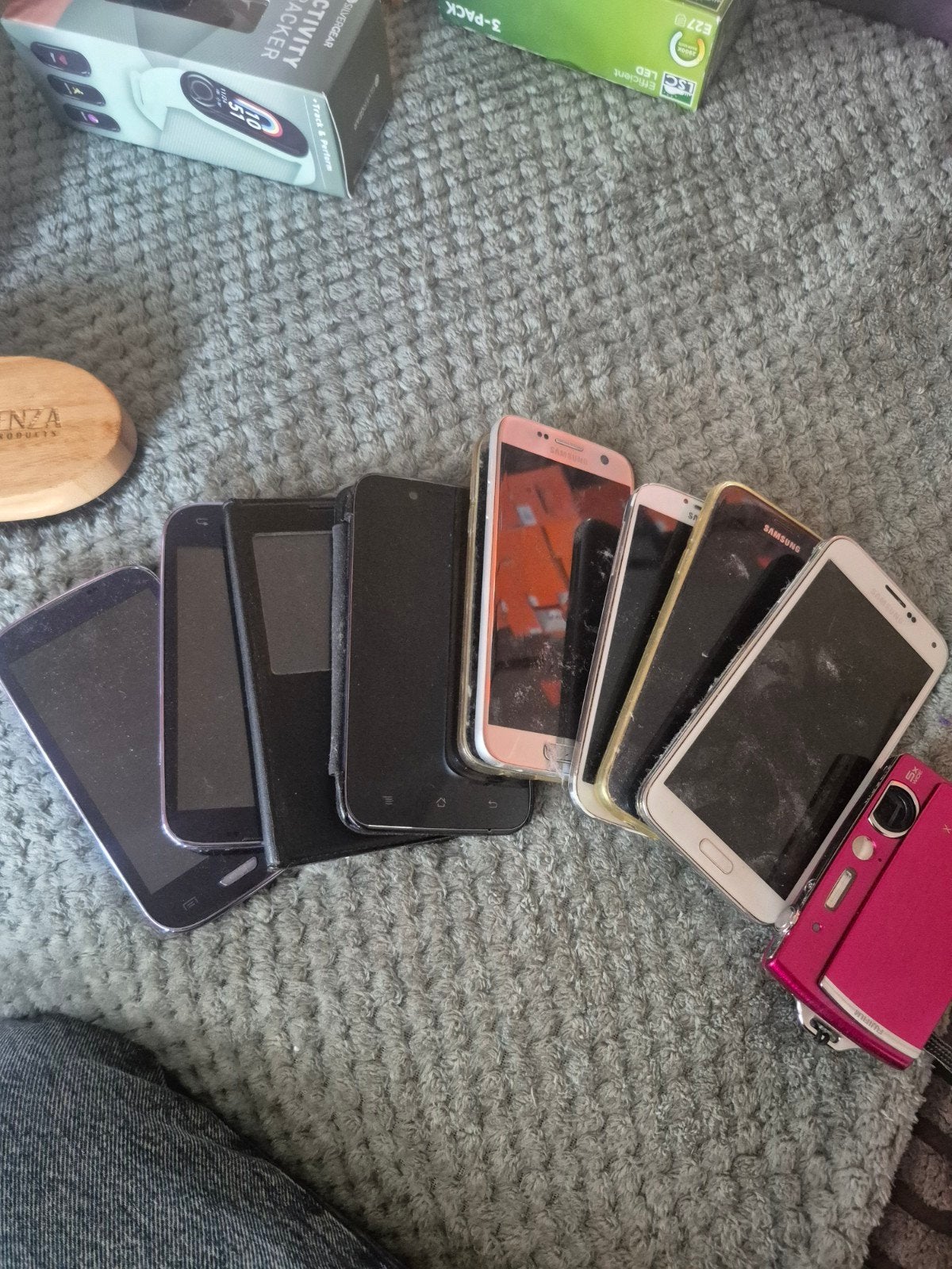 Partij defecte smartphones en camera voor onderdelen, Ophalen of Verzenden, Niet werkend, Zonder abonnement, Zonder simlock