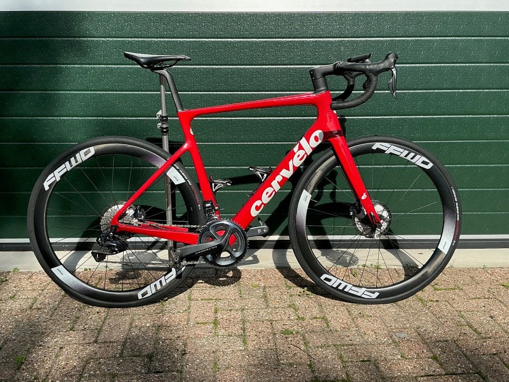 Cervélo Caledonia-5 Maat 56 FFWD Garmin, Carbon, Meer dan 20 versnellingen, Schijfrem, 53 tot 57 cm