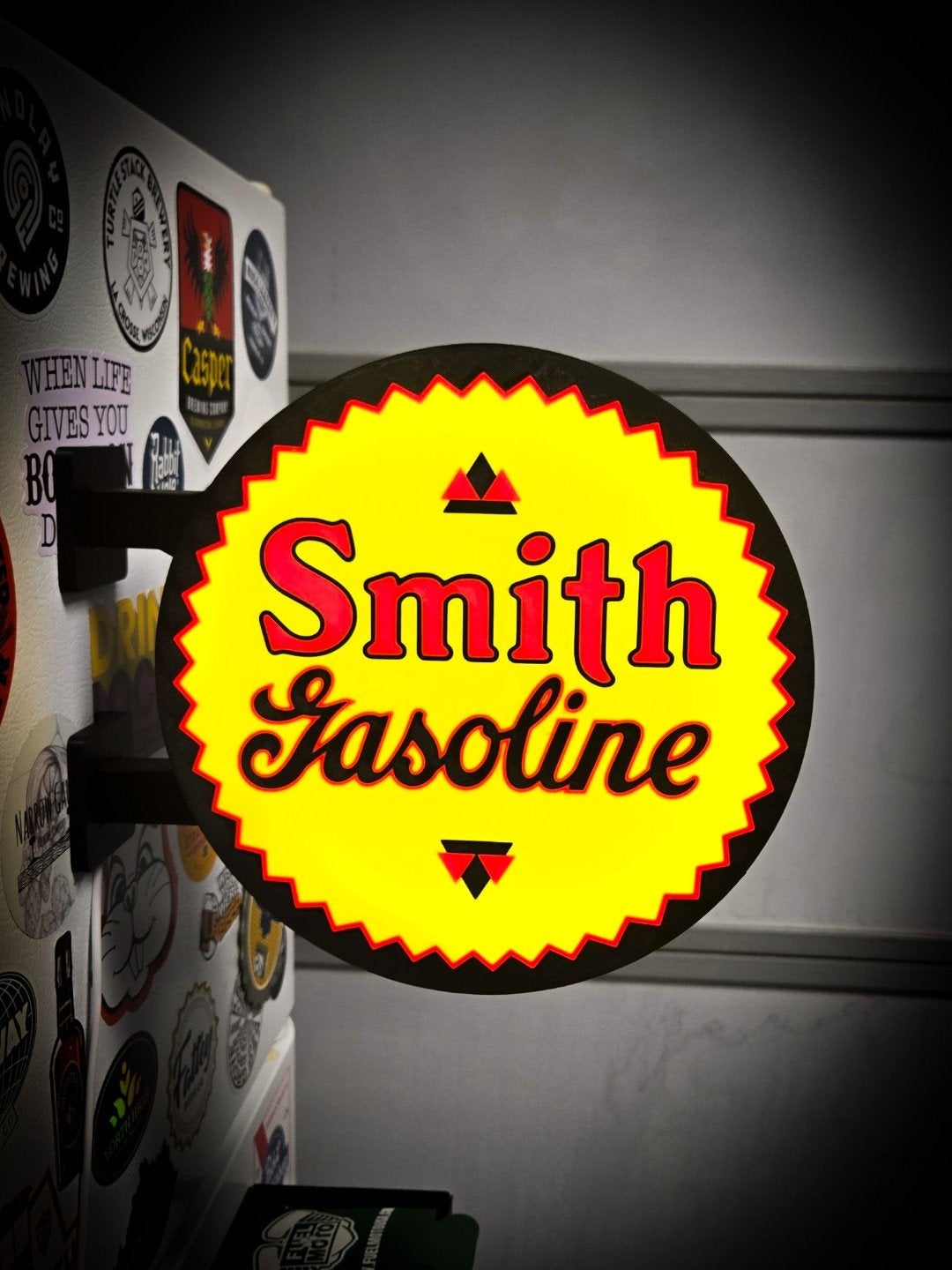 Nieuwe Dubbelzijdige LED Lamp - Smith Gasoline Design, Ophalen of Verzenden, Nieuw