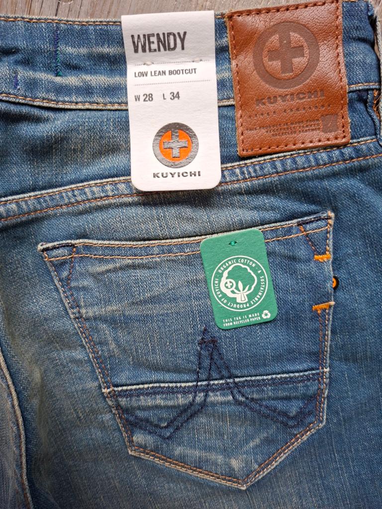 KUYICHI Wendy bootcut jeans W28 L34, Blauw, KUYICHI, Nieuw, Ophalen of Verzenden