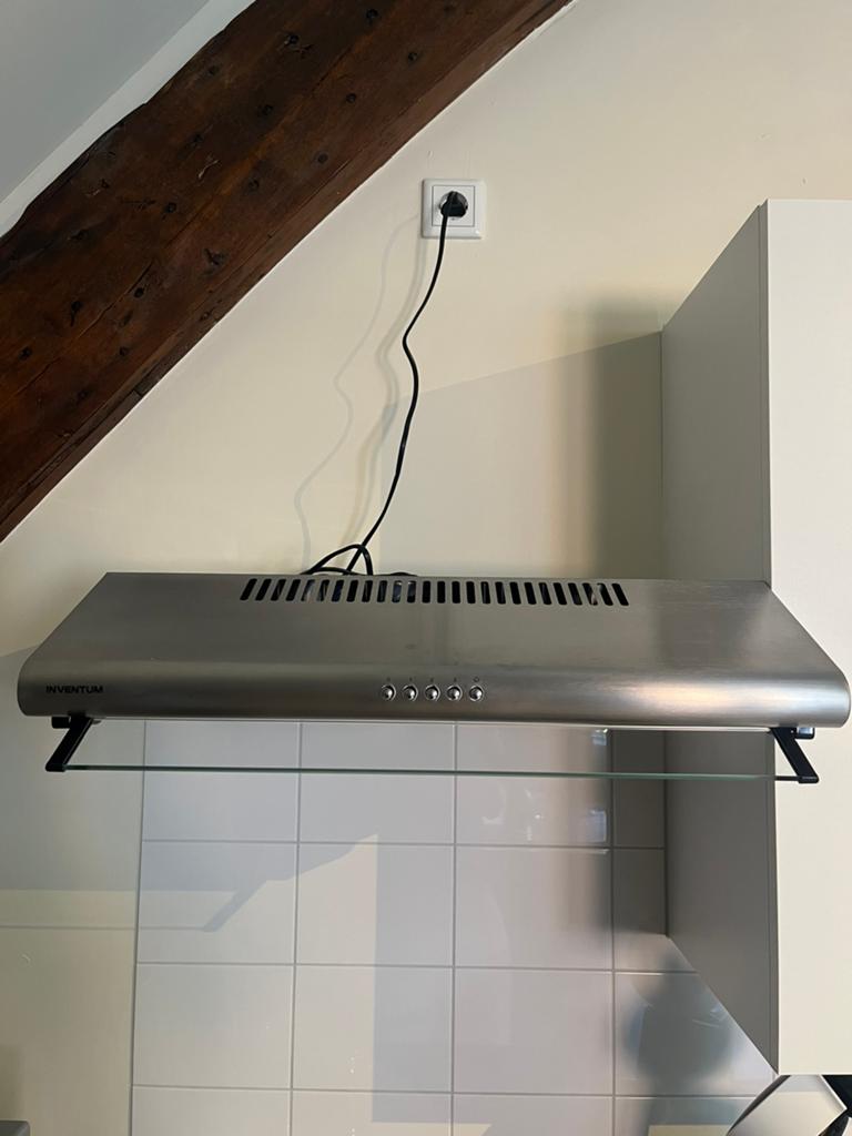 Inventum vlakscherm afzuigkap - RVS, Witgoed en Apparatuur, Afzuigkappen, Onderbouw afzuigkap, Motor, Ophalen of Verzenden, Zo goed als nieuw
