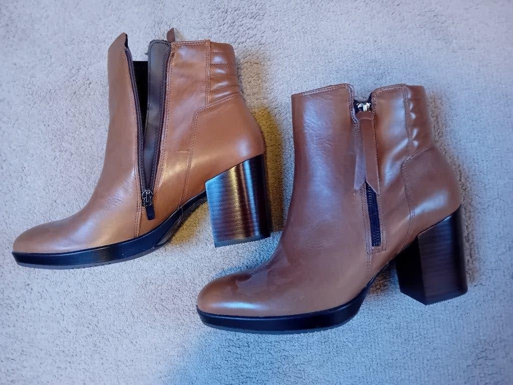 Ecco laarsjes Bruin Maat 41., Kleding | Dames, Schoenen, Ophalen of Verzenden, Zo goed als nieuw, Bruin