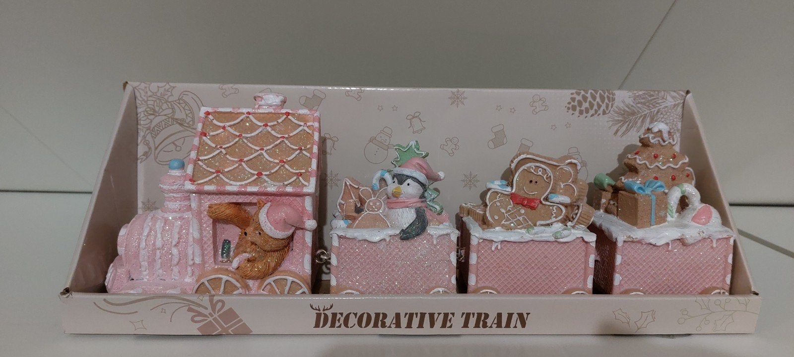 Kerst trein roze, Diversen, Ophalen of Verzenden, Zo goed als nieuw