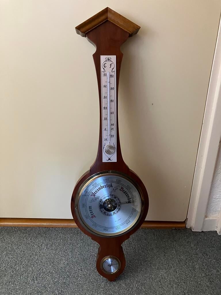 Houten barometer, Ophalen, Gebruikt
