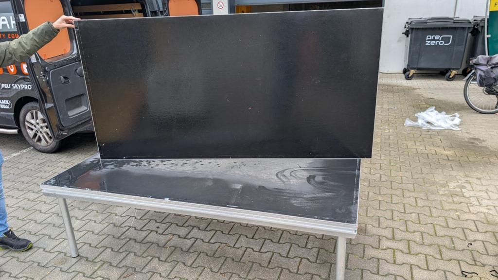 2 Prolyte podiumdelen 200x100 met 60cm poten, Muziek en Instrumenten, Theaterbelichting, Ophalen