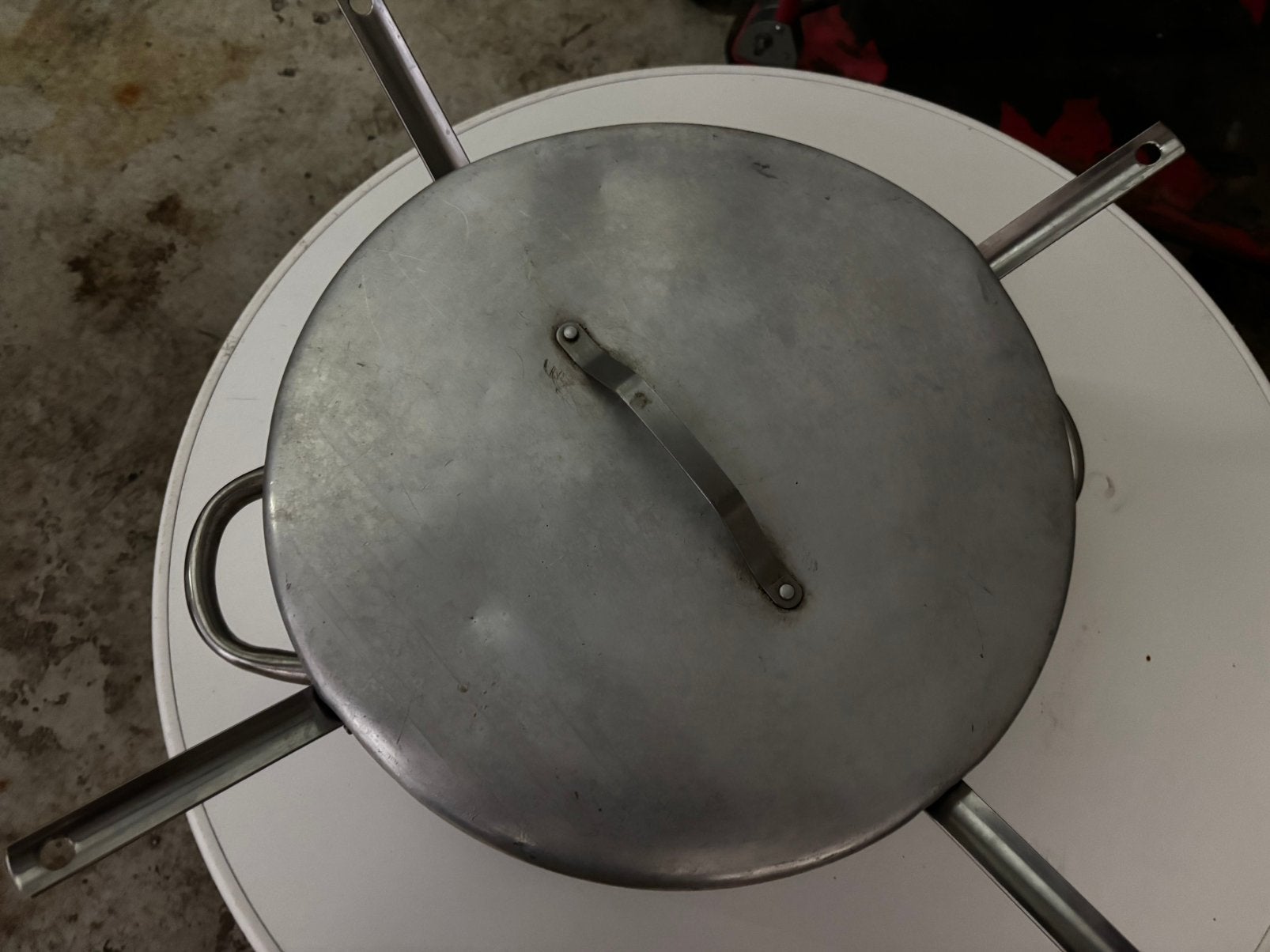 Pasta pan groot, Huis en Inrichting, Ophalen, Gebruikt, Rvs