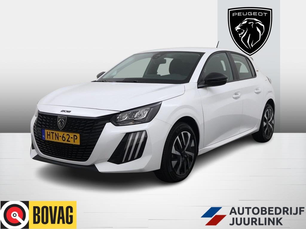 Peugeot 208 1.2 Hybrid Automaat Style Airco/CarPlay/Led/Crui, Auto's, Peugeot, Euro 6, 1199 cc, Wit, Origineel Nederlands