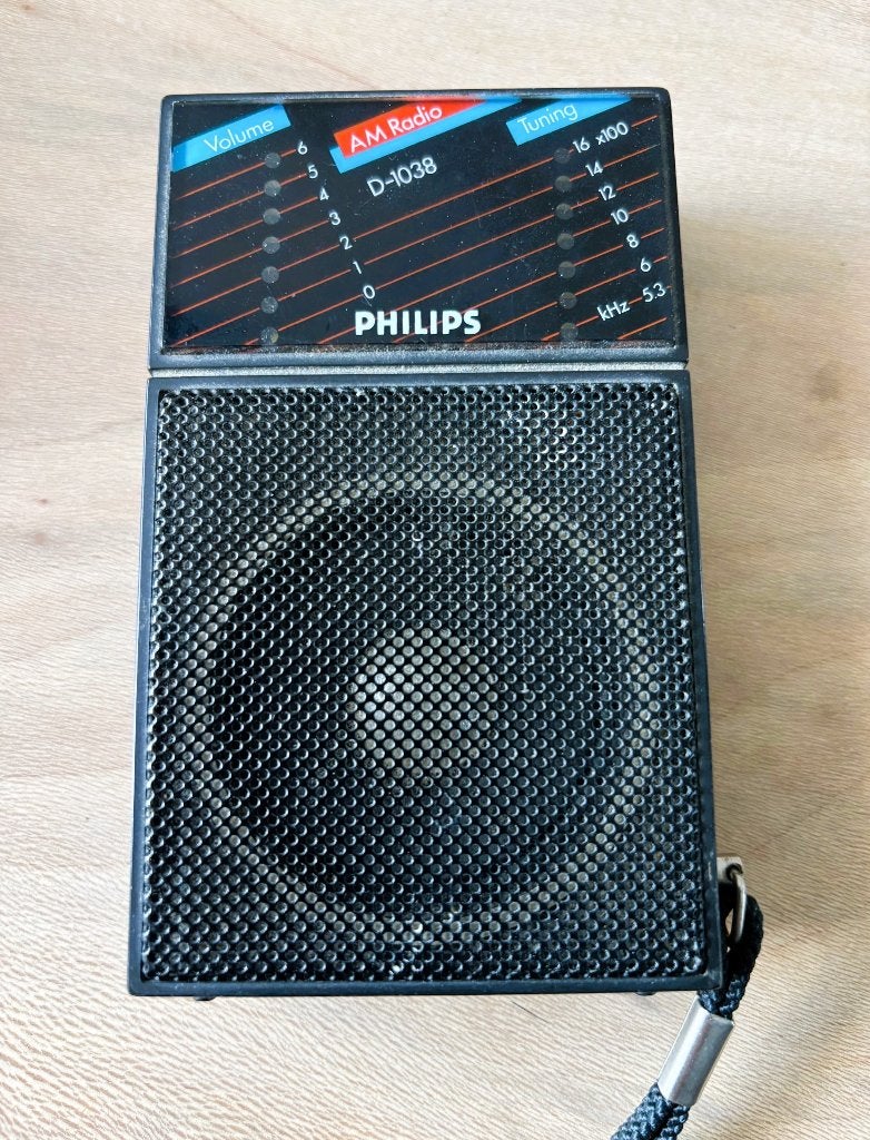 Transistor Radio Philips D-1038, Ophalen of Verzenden, Transistorradio