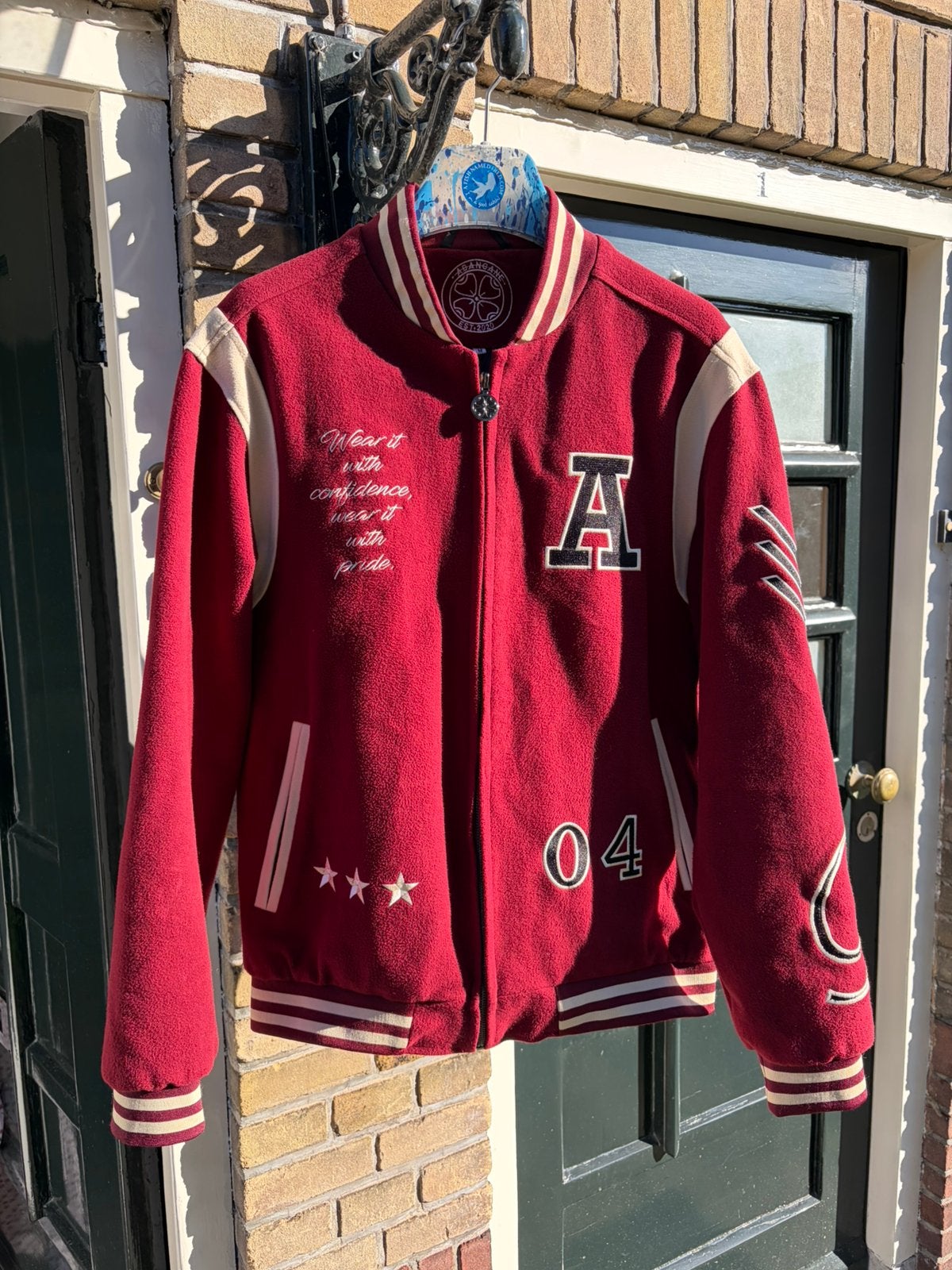 Abangane baseball stijl jasje/jacket - maat M, Ophalen of Verzenden, Zo goed als nieuw