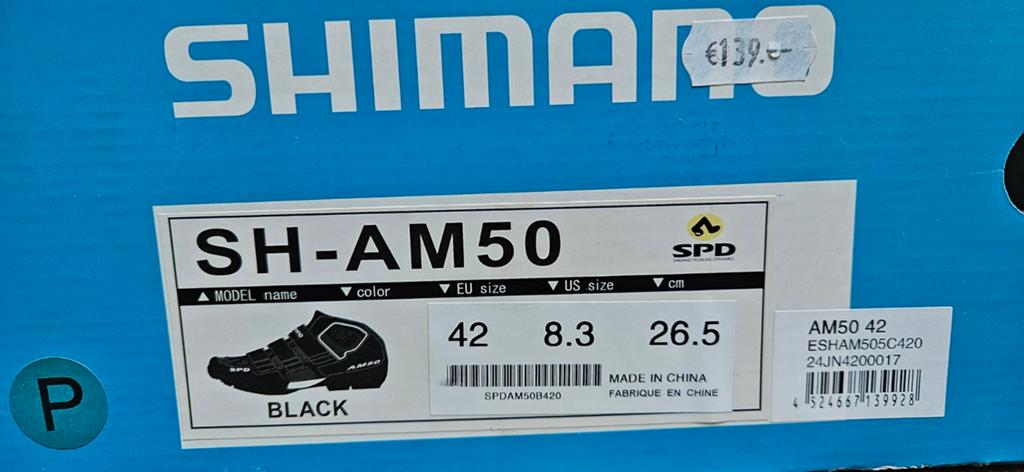 Shimano SH-AM50 SPD Fietsschoenen - Maat 42, Heren, Schoenen, Nieuw, Overige maten