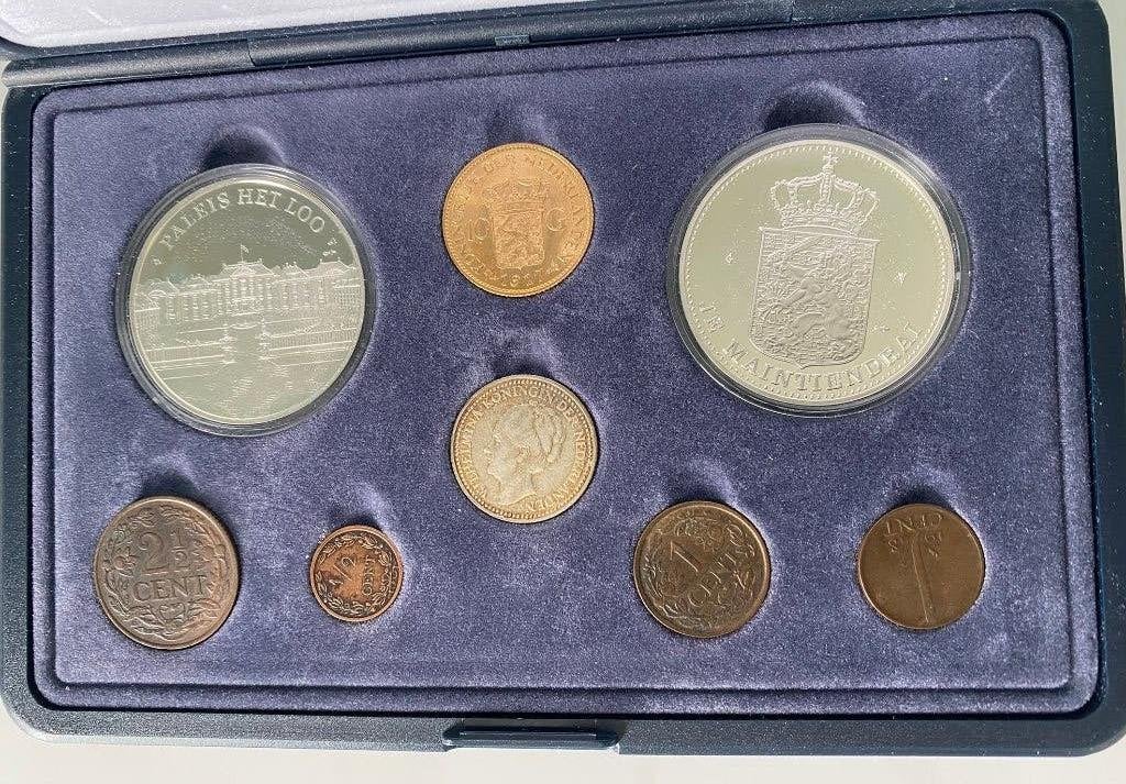 Wilhelmina Collectie 1880-1962 -met Gouden Tientje 1917, Ophalen of Verzenden, 10 gulden, Setje