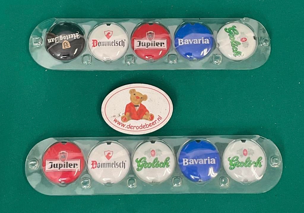 10 Biermerk magneetjes, Ophalen of Verzenden, Nieuw, Reclamebord, Plaat of Schild, Grolsch
