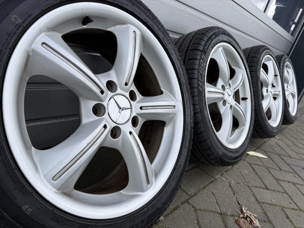 17” Mercedes SLK CLK C klasse W203 W211 velgen zomerbanden, -, -, Banden en Velgen, 17 inch