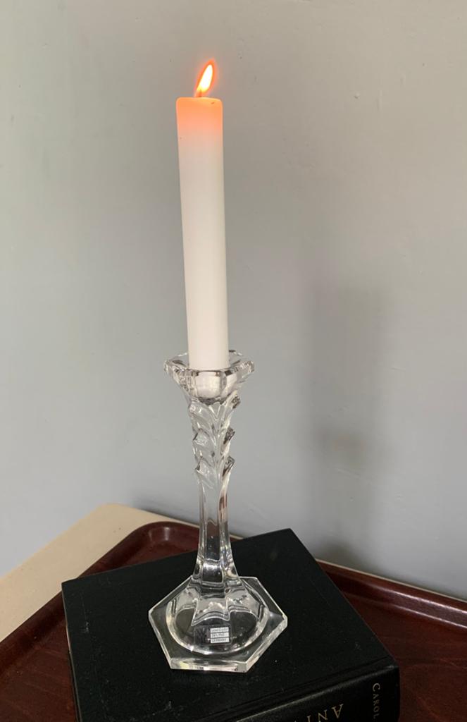 Vintage WMF kristal kandelaar Art Deco stijl Tulip Chevron, Ophalen of Verzenden