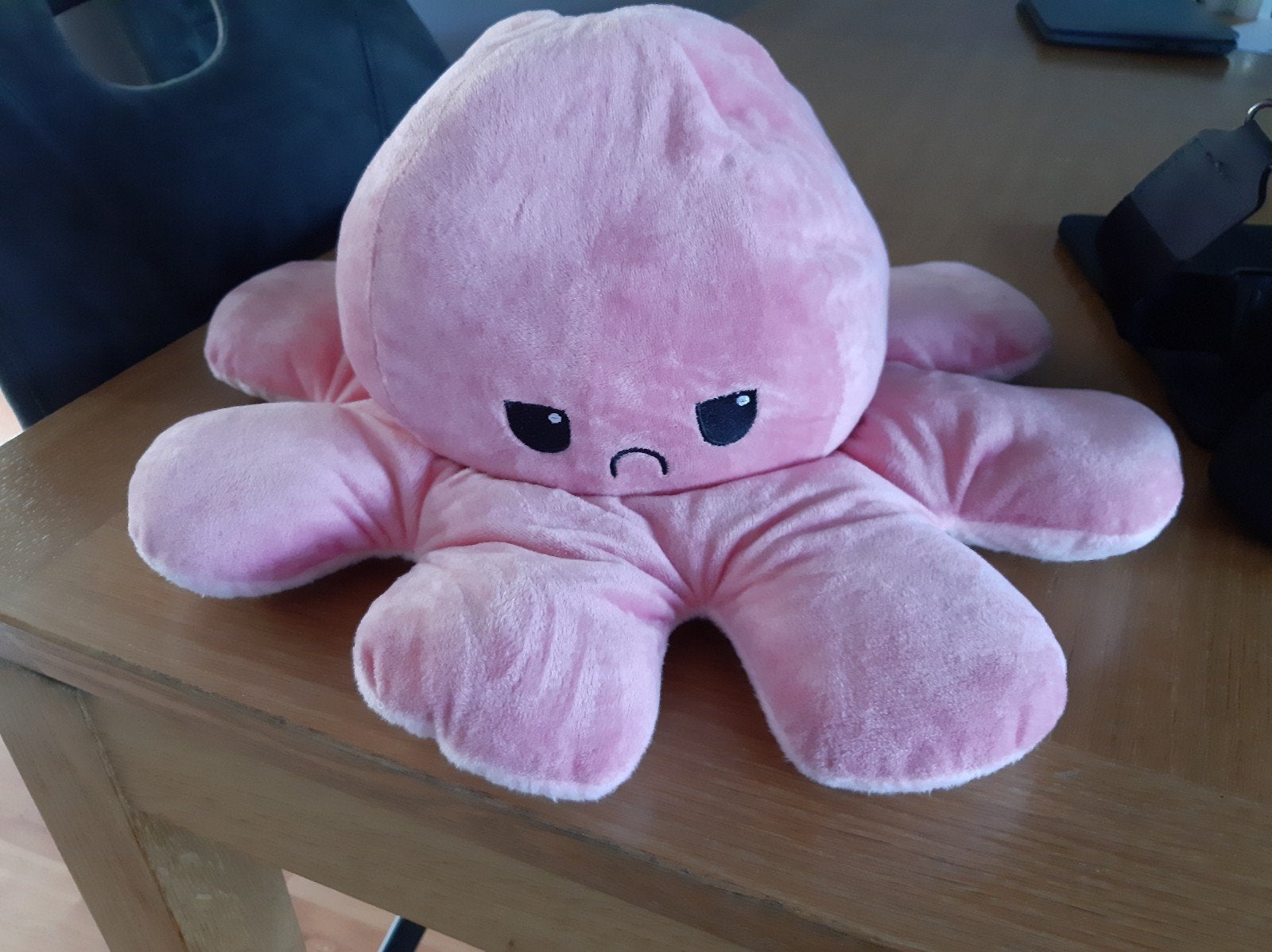 Roze omkeerbare octopus knuffel, Overige merken, Overige karakters, Overige typen, Ophalen of Verzenden
