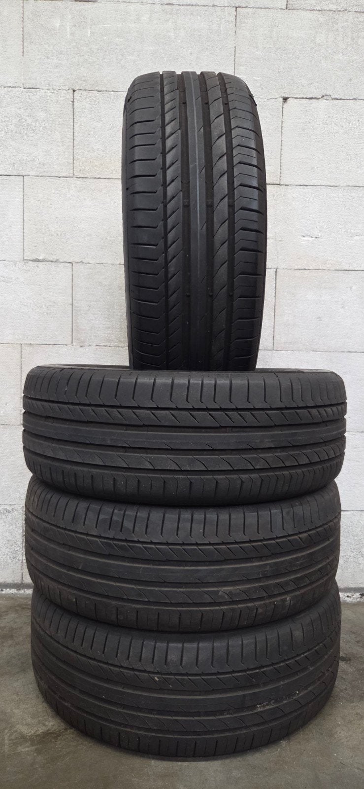4x 235/55/R19 Continental zomerbanden 2024, 19 inch, Gebruikt, Ophalen of Verzenden, 235 mm