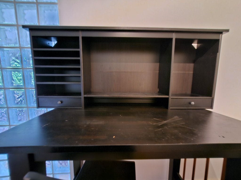 IKEA opzetstuk voor Hemnes Bureau - gratis, Huis en Inrichting, Bureaus, Ophalen, Zwart, Gebruikt, Scandinavisch