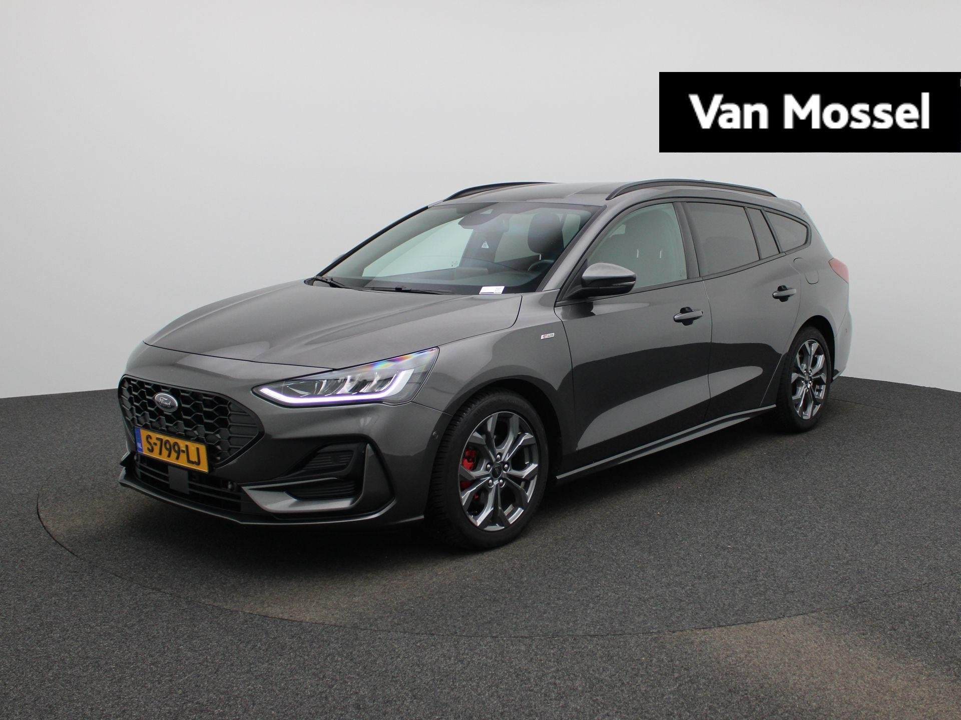 Ford Focus Wagon 1.0 EcoBoost Hybrid ST Line | Trekhaak | Au, Auto's, Ford, 12 maanden, Stof, Gebruikt, Euro 6